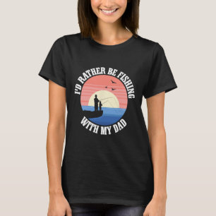 Camiseta Compañeros de pesca Papá Padre Hija Pescador Hija