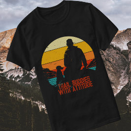 Camiseta Compañeros de sendero con actitud Perro de excursi
