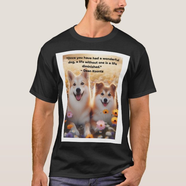 Camiseta "Compañeros preciados - Corgi y Cita" (Anverso)