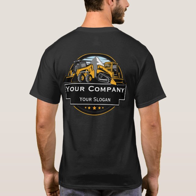 Camiseta Compañía Constructora Profesional de Equipo Pesado (Reverso)