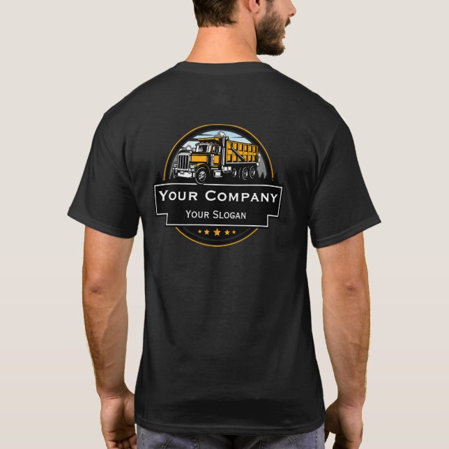 Camiseta Compañía Constructora Profesional de Equipo Pesado (Reverso)