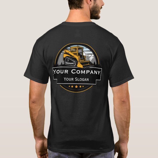 Camiseta Compañía Constructora Profesional de Equipo Pesado (Reverso)
