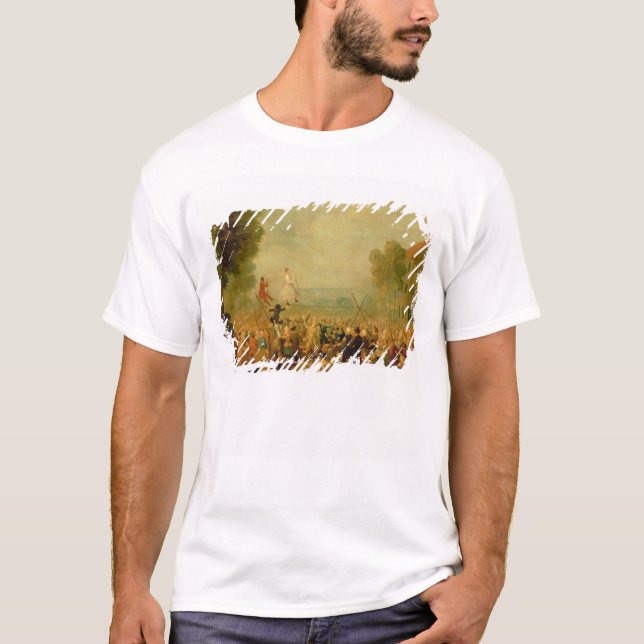 Camiseta Compañía de actores que se realizan en una cuerda (Anverso)