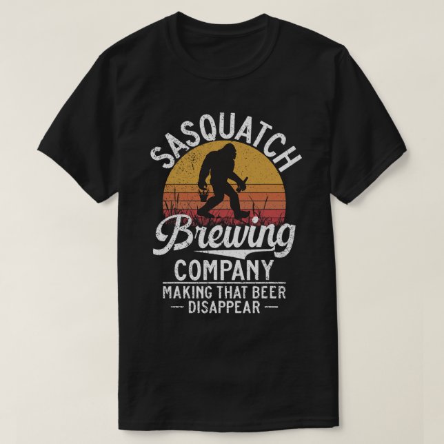 Camiseta Compañía De Cerveza Sasquatch Que Hace Que La Cerv (Diseño del anverso)