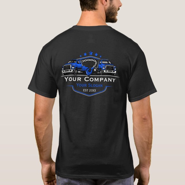 Camiseta Compañía de Oleado Profesional, Hauling Service (Reverso)