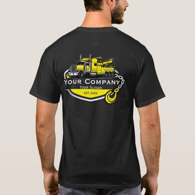 Camiseta Compañía de Oleado Profesional, Hauling Service (Reverso)