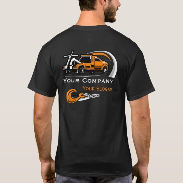 Camiseta Compañía de Oleado Profesional, Hauling Service (Reverso)
