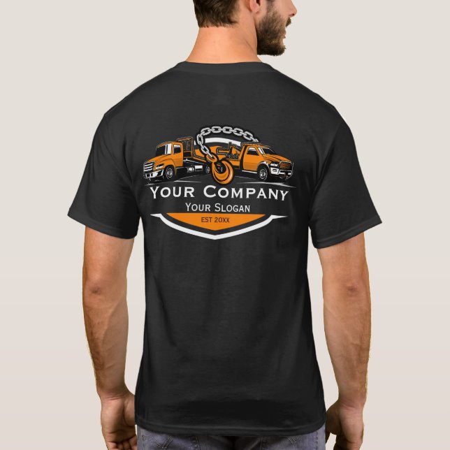 Camiseta Compañía de Oleado Profesional, Hauling Service (Reverso)