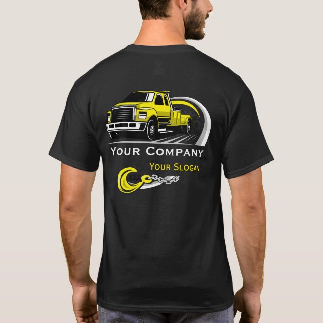 Camiseta Compañía de Oleado Profesional, Hauling Service (Reverso)