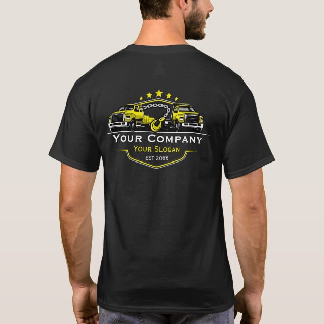 Camiseta Compañía de Oleado Profesional, Hauling Service (Reverso)