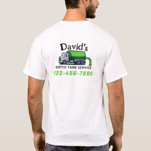 Camiseta Compañía de servicio de bombeo de tanques sépticos