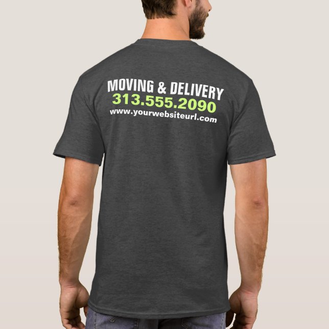Camiseta Compañía de servicios de transporte de mercancías  (Reverso)