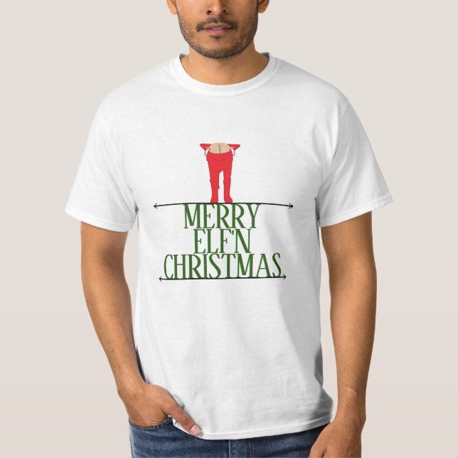 Camiseta Compañía de travesuras de duendes de Navidad (Anverso)