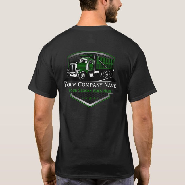 Camiseta Compañía Profesional de Transporte de Camiones (Reverso)