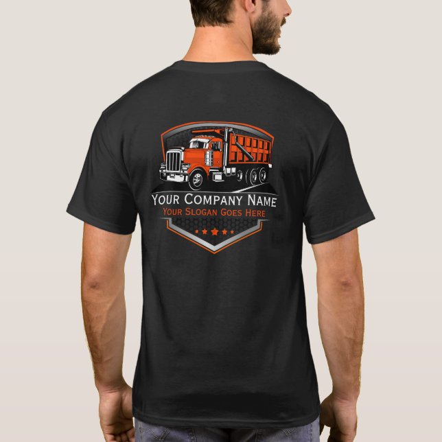 Camiseta Compañía Profesional de Transporte de Camiones (Reverso)