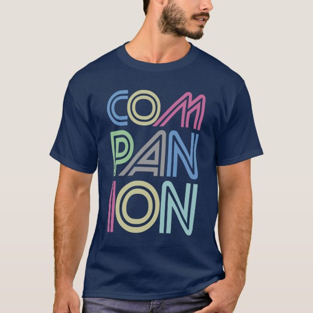 Camiseta Companion Elegant Colorful Text (Anverso)