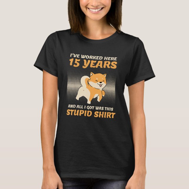 Camiseta Company Anniversary 15 Years Service Anniversary 1 (Anverso)