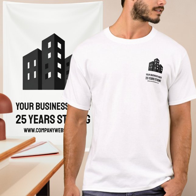Camiseta Company Business Logo Celebrating # Years Custom (Subido por el creador)