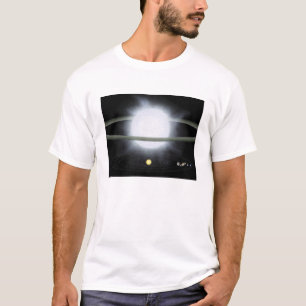 Camiseta Comparación del tamaño de una estrella hypergian