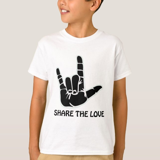 Camiseta comparta el amor (Anverso)