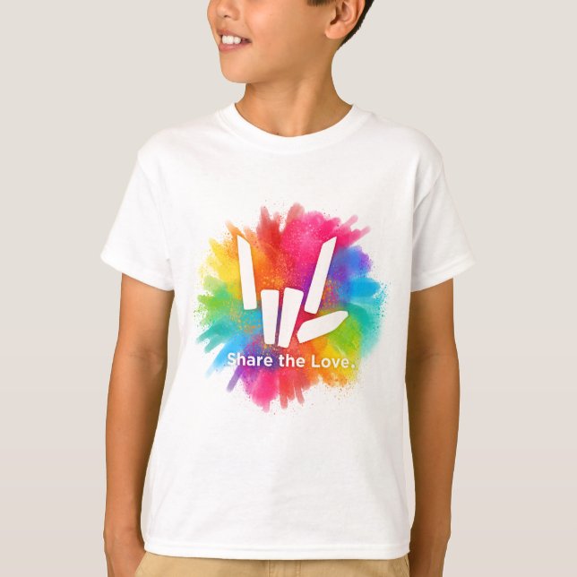 Camiseta Comparta el ® del amor (Anverso)
