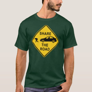 Camiseta Comparta la señal de tráfico