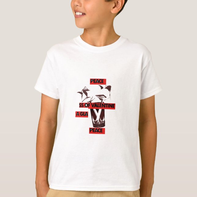 Camiseta Comparte amor: Un vaso de arte de San Valentín por (Anverso)