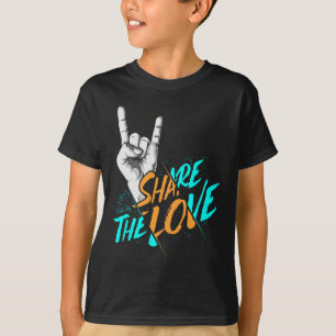 Camiseta Comparte el amor hombres mujeres niños Chicas rega