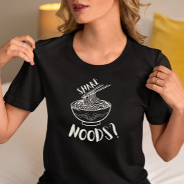 Camiseta “Comparte Fideos” Tazón de Fideos Divertido