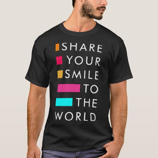 Camiseta Comparte tu sonrisa al mundo (Anverso)