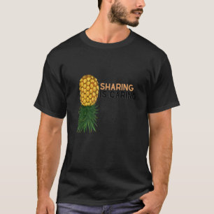 Camiseta Compartir es cuidar a los cerqueros de piña al rev