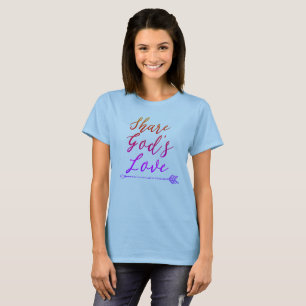 Camiseta Compartir la cita de amor de Dios