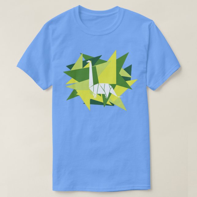 Camiseta Compartir papel Origami Brontosaurus1 (Diseño del anverso)