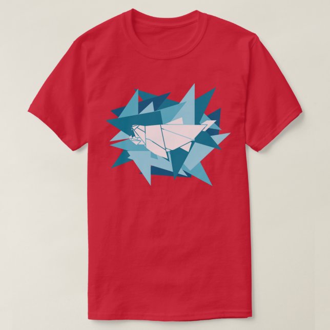Camiseta Compartir papel Origami Dunkleosteus (Diseño del anverso)