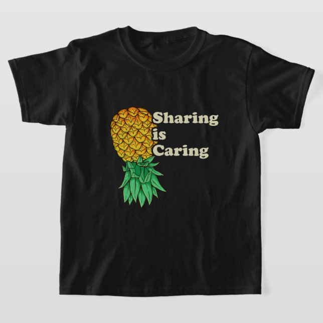 Camiseta Compartir piña al revés compartiendo el divertido  (Distribución)