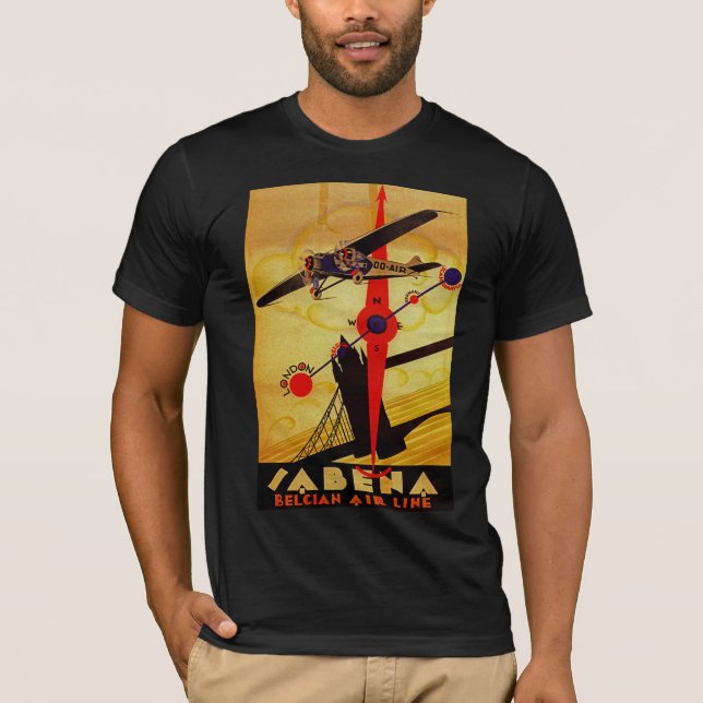 Camiseta Compás del art déco de Sabena (Anverso)
