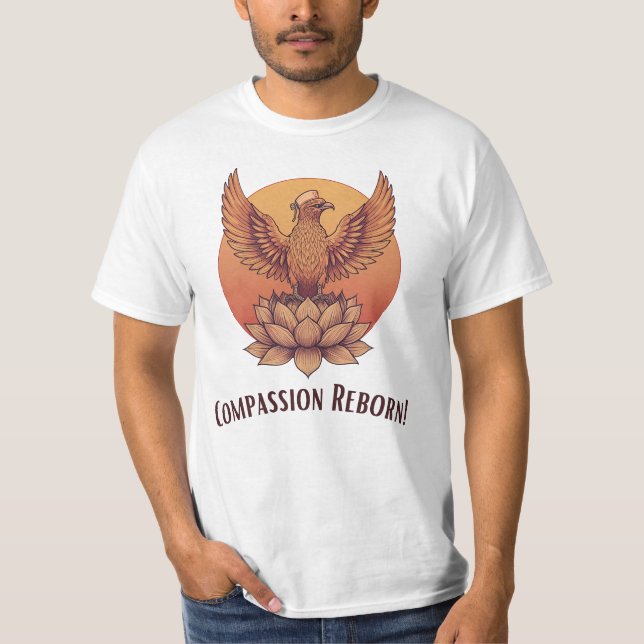 Camiseta Compasión renacida - Enfermero de curación y renov (Anverso)