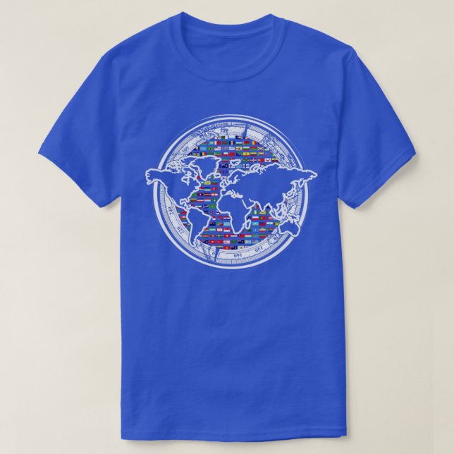 Camiseta Compass International Travelling World Map World F (Diseño del anverso)