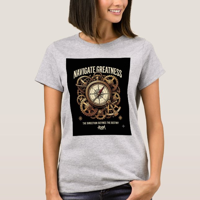Camiseta Compass Navega la Grandeza (Anverso)