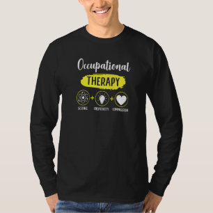 Camiseta Compassi de creatividad de la ciencia terapista oc