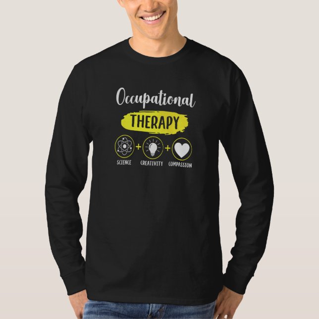 Camiseta Compassi de creatividad de la ciencia terapista oc (Anverso)