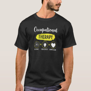 Camiseta Compassi de creatividad de la ciencia terapista oc