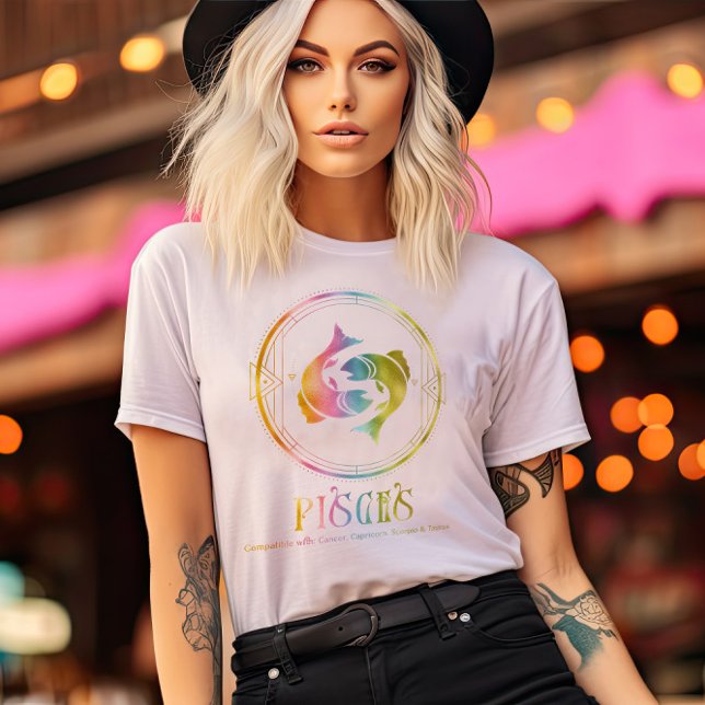 Camiseta Compatibilidad De Pisces Diseñada (Subido por el creador)