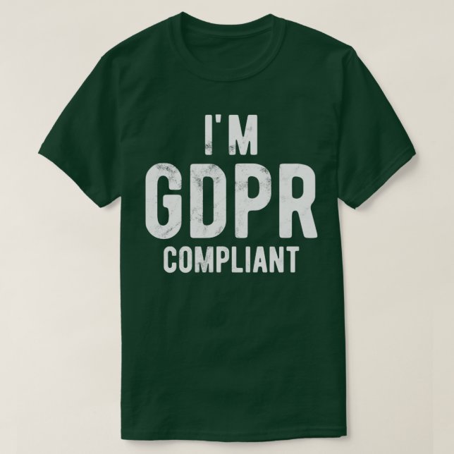 Camiseta Compatible con Ix27m GDPR (Diseño del anverso)