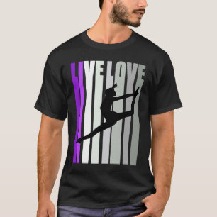 Camiseta Competencia de cumpleaños de baile de amor retro N