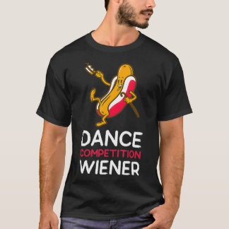 Camiseta Competencia de danza Wiener Divertido perro bailar