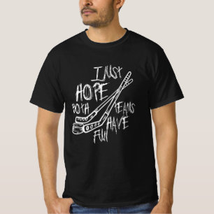 Camiseta Competencia de equipos de hockey dice
