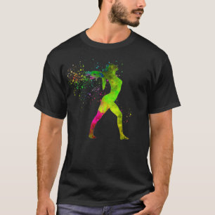 Camiseta Competencia de gimnasia rítmica en acuarela 6