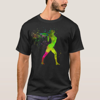 Camiseta Competencia de gimnasia rítmica en acuarela 6
