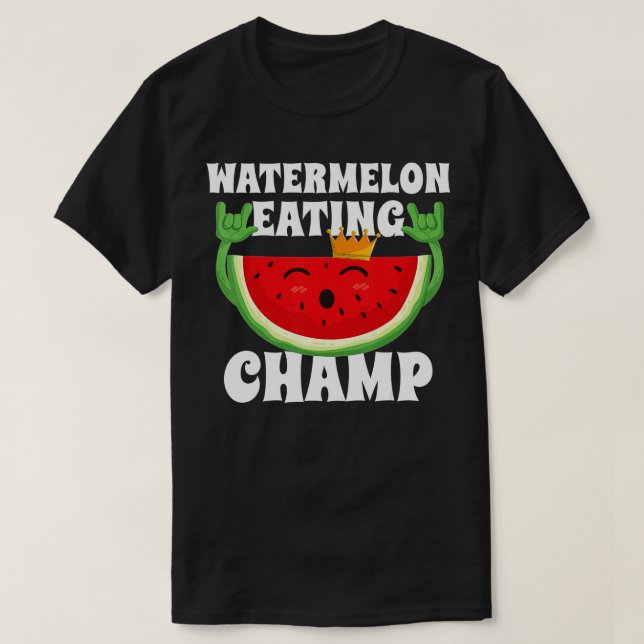 Camiseta Competencia de Melón de campeón de consumo de sand (Diseño del anverso)
